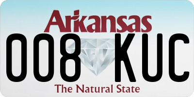 AR license plate 008KUC