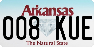 AR license plate 008KUE