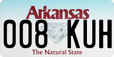 AR license plate 008KUH