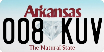 AR license plate 008KUV