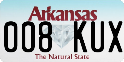 AR license plate 008KUX