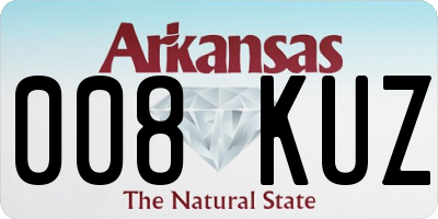 AR license plate 008KUZ