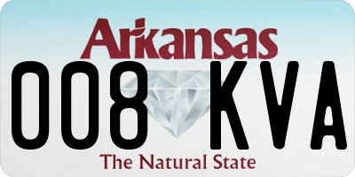AR license plate 008KVA