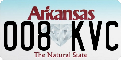 AR license plate 008KVC