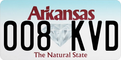 AR license plate 008KVD