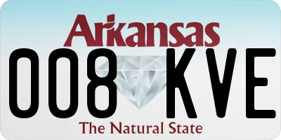 AR license plate 008KVE
