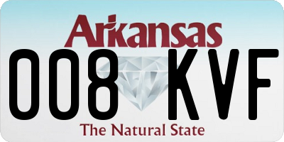 AR license plate 008KVF
