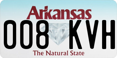 AR license plate 008KVH