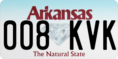 AR license plate 008KVK