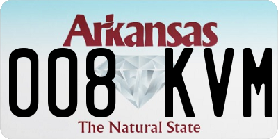 AR license plate 008KVM