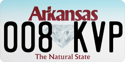 AR license plate 008KVP