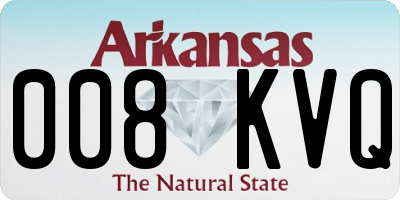 AR license plate 008KVQ