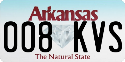 AR license plate 008KVS