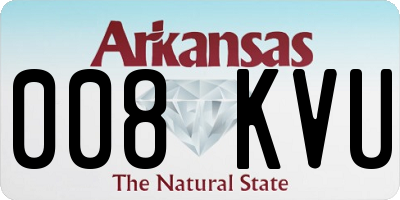 AR license plate 008KVU