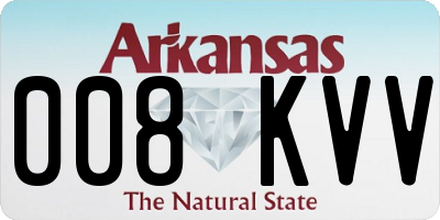 AR license plate 008KVV