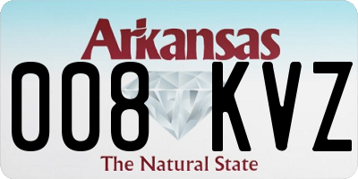 AR license plate 008KVZ