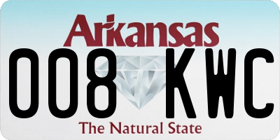 AR license plate 008KWC