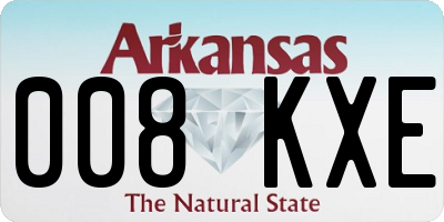 AR license plate 008KXE