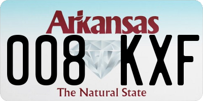 AR license plate 008KXF