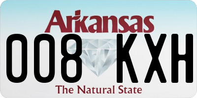 AR license plate 008KXH