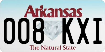 AR license plate 008KXI