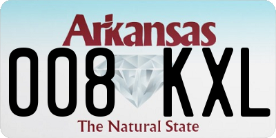 AR license plate 008KXL