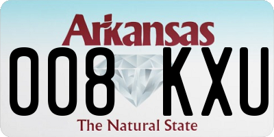 AR license plate 008KXU