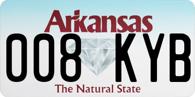 AR license plate 008KYB