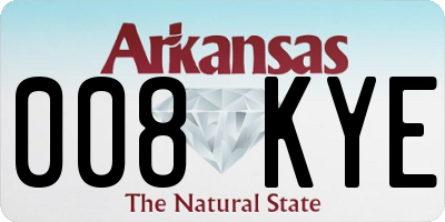 AR license plate 008KYE