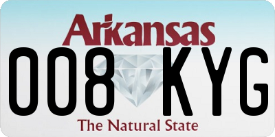 AR license plate 008KYG