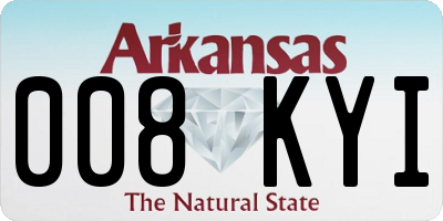 AR license plate 008KYI