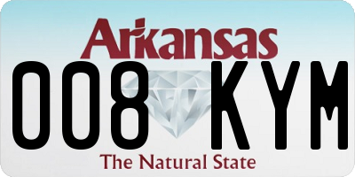 AR license plate 008KYM