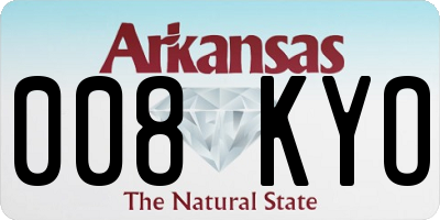 AR license plate 008KYO