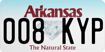 AR license plate 008KYP