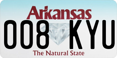 AR license plate 008KYU