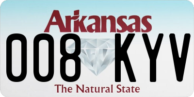 AR license plate 008KYV
