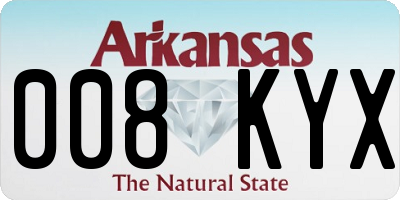 AR license plate 008KYX