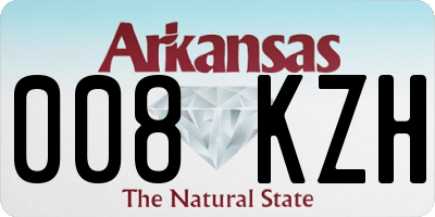 AR license plate 008KZH