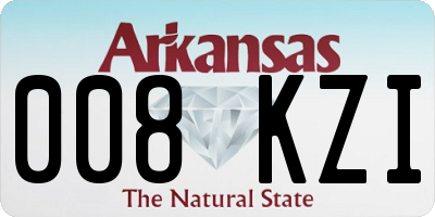 AR license plate 008KZI