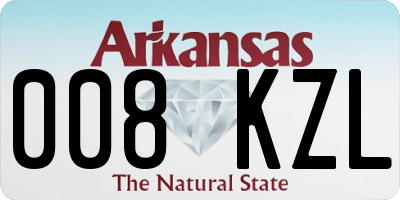 AR license plate 008KZL
