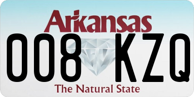 AR license plate 008KZQ