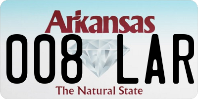 AR license plate 008LAR