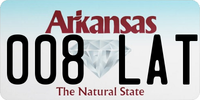 AR license plate 008LAT
