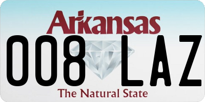 AR license plate 008LAZ