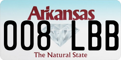 AR license plate 008LBB