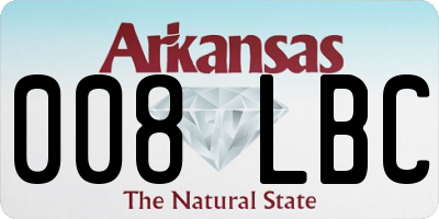 AR license plate 008LBC