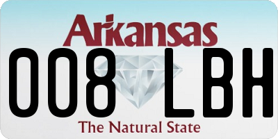 AR license plate 008LBH