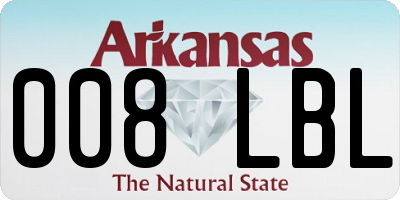 AR license plate 008LBL