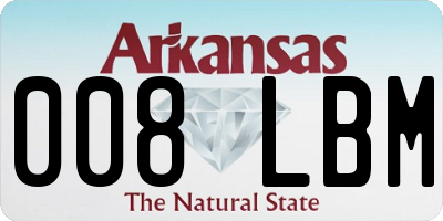 AR license plate 008LBM