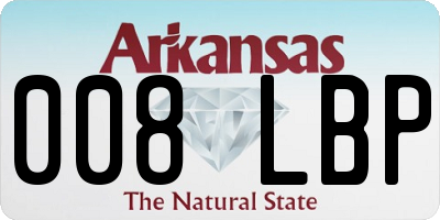 AR license plate 008LBP